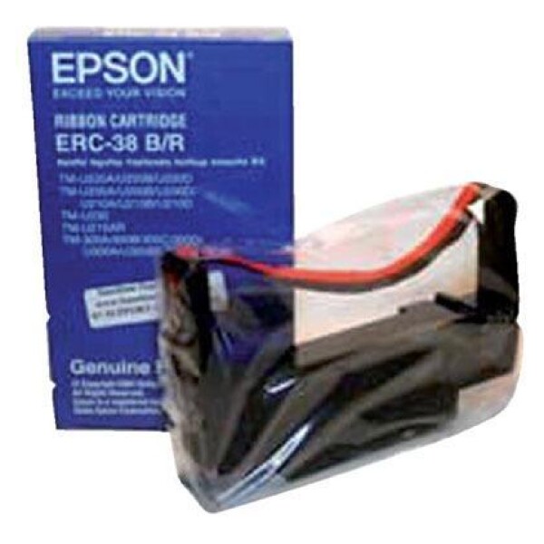Epson ERC 38, printlint, zwart / rood