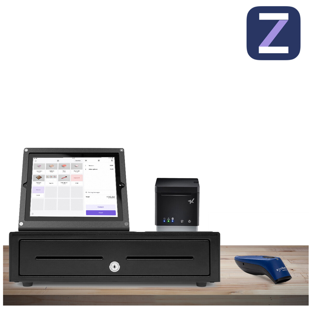 Zettle - Startpakket met 1 Bonprinter & Handscanner